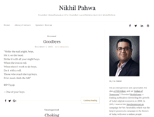 Tablet Screenshot of nikhilpahwa.com